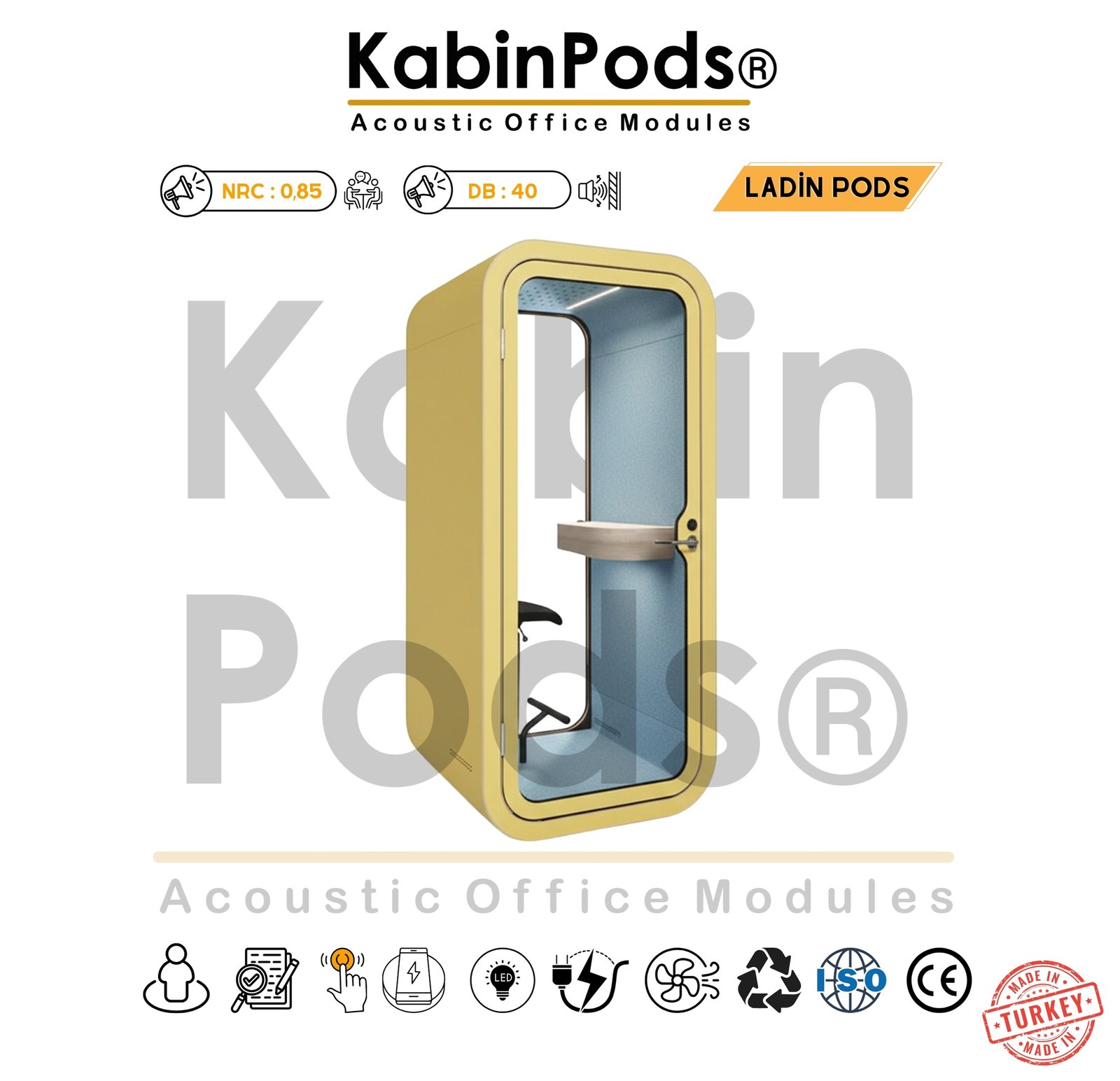 Akustik Telefon Kabini Detay - 14. Görsel - Ses Yalıtım Teknolojisi